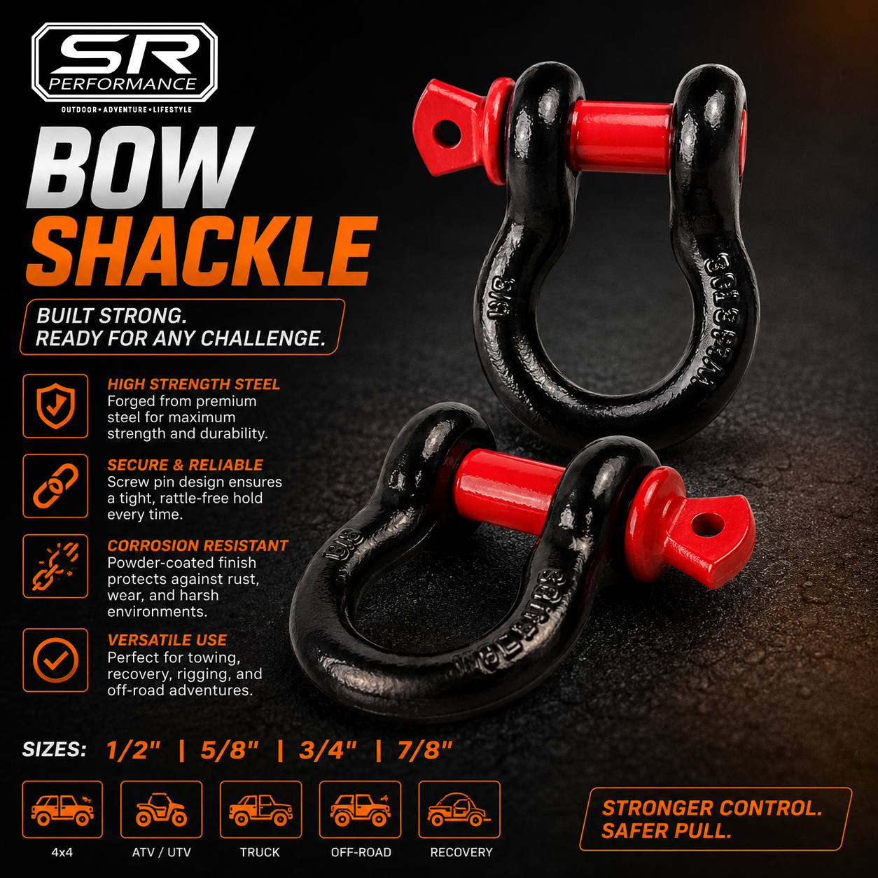 SR BOW SHACKLE